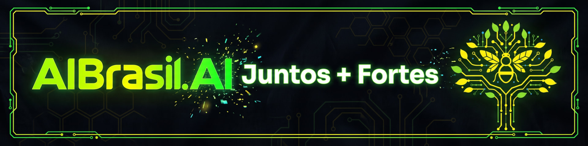 Banner AIBrasil.AI — Juntos + Fortes